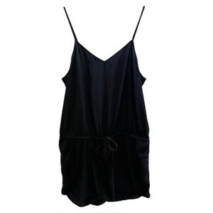 J. Crew Black Spaghetti Strap Romper XL X-Large